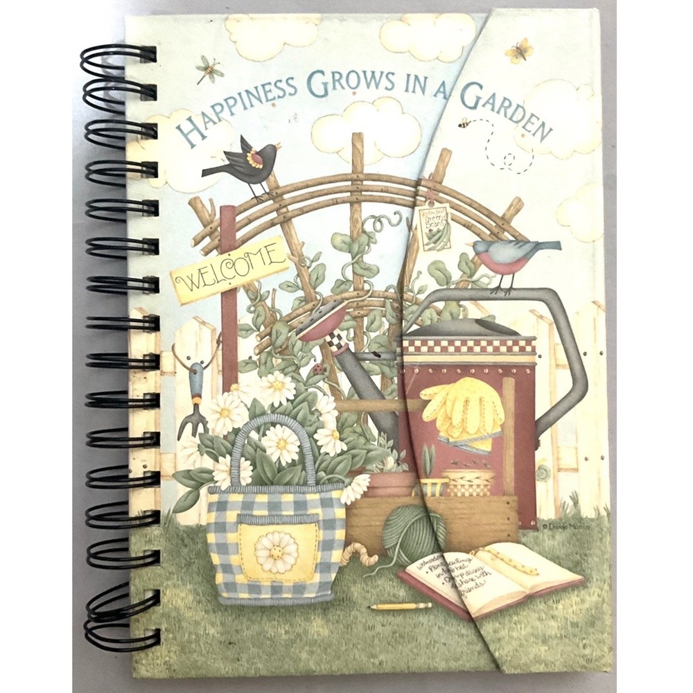 Garden Journal Debbie Mumm Cottagecore Handwritten Vintage Style